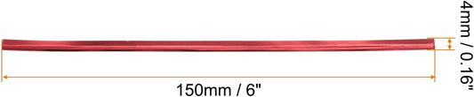 HARFINGTON 800pcs Bag Twist Ties 6" Reusable Plastic Metallic Twist Ties Wire Cable Ties for Party Bread Candy Cake, Red