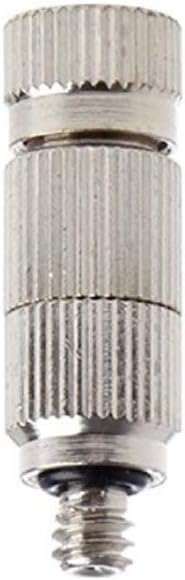 Metalwork 10 Pcs Stainless Steel Misting Nozzles For Outdoor Cooling Misting System, High Pressure Anti Drip Cleanable, 3/16" Thread (0.1mm)