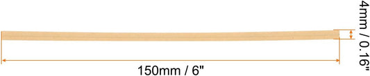 HARFINGTON 1000pcs Bag Twist Ties 6" Reusable Kraft Paper Twist Ties Wire Cable Ties for Party Bread Candy Cake, Wood Tone