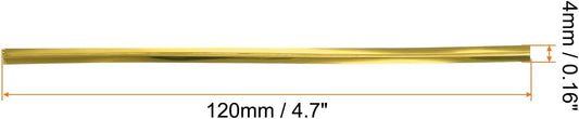 HARFINGTON 800pcs Bag Twist Ties 4.7" Reusable Plastic Metallic Twist Ties Wire Cable Ties for Party Bread Candy Cake, Gold Tone