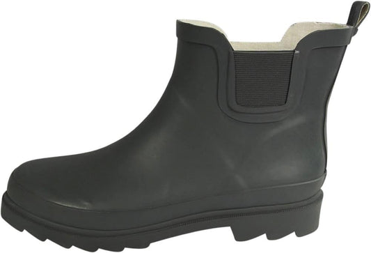 NORTY - Womens Ankle Rain Boots - Ladies Waterproof Winter Spring Garden Boot runs ½ size large