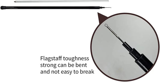 Bird Hawk Flying Kite with Pole Crops Farm Protector Bird Scarer Flying ONLY 4M Pole Without Kite