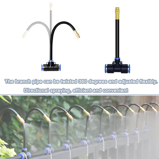 49.21Ft Drip Irrigation Kit Automatic Drip Irrigation System, 360Β° Bendable Garden Irrigation System, Garden Watering System Adjustable Bendable Nozzle Copper Sprayer System for Garden Yard