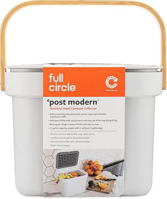 Post Modern - Compost Bin - White