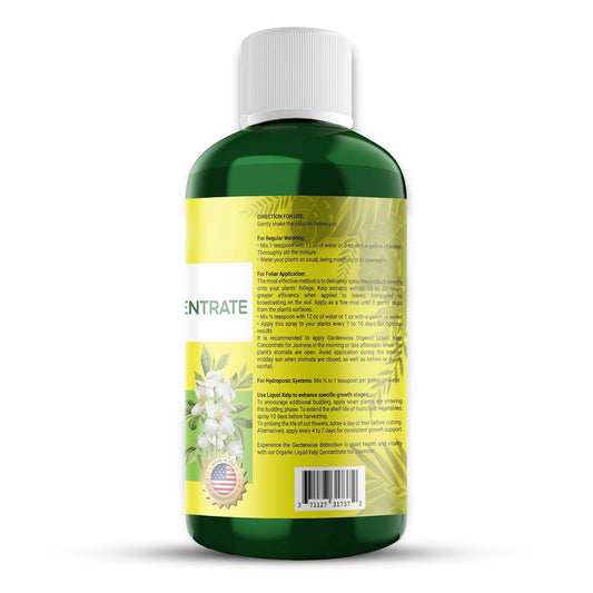 Organic Premium Kelp Seaweed Fertilizer for Jasmin - Liquid Fertilizer - Liquid Plant Food - Nutrient-Rich Soil Enhancer - Natural Plant Food for Jasmin (8 OZ)