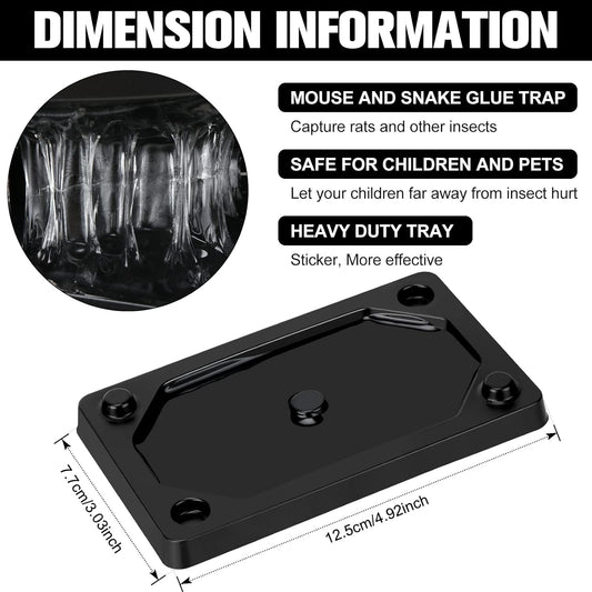 Qualirey 32 Pieces Mouse and Insect Glue Traps Baited Sticky Plastic Boards for House Rodents Heavier Adhesive Traps with Nontoxic Glue for Insects, Ready to Use, Pet Children Safe