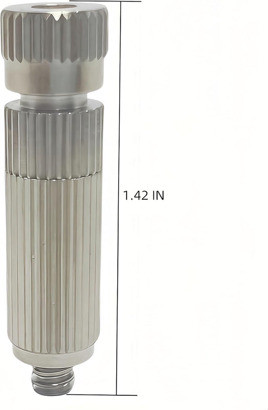 High Pressure Brass Nickel Plated Misting Nozzle for Outdoor Cooling Mist System, 0.4mm Ceramics Orifice, Anti-Drip Cleanable, 10pcs