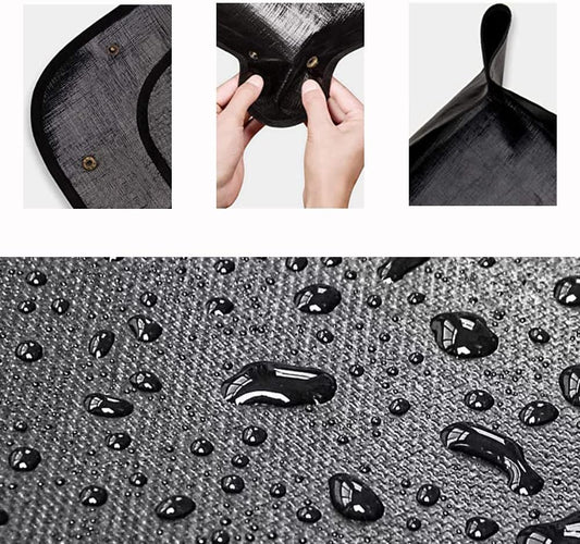 BIUWING 2PCS 39.4" x 39.4" Large Plant Repotting Mat Waterproof Transplanting Mat Indoor Plant Potting Mat Portable Gardening Mat Foldable Garden mat