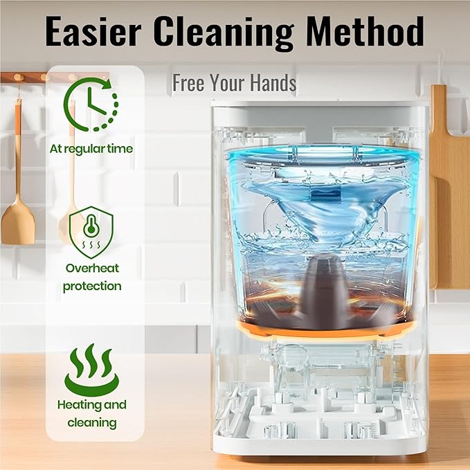 MERIOR 3L Electric Composter for Kitchen, Smart Compost Bin for Countertop, Auto-Cleaning/Odor-Free/LED Display, Turn Kitchen Waste to Dry Compost Fertilizer, Indoor/Outdoor Compost Machine