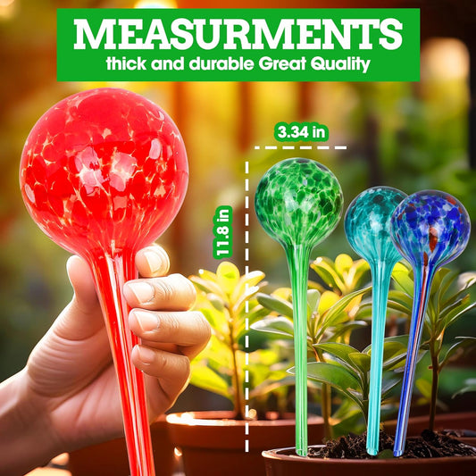 Besti Self-Watering Globes â 4-Pack Extra Large Watering Globes for Plants â Automatic Watering System for Potted Plants â Holds 380-400ml, Waters Plants Up to 2 Weeks (Set of 4 Extra Large)