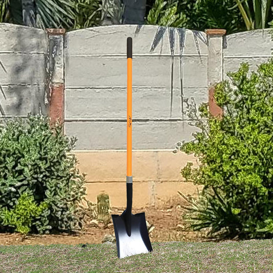 Ashman Heavy-Duty Transfer Shovel (2 Pack) with 47-Inch long Durable Handle and Blade- Ideal for Construction, Landscaping, Gardening, and Snow Removal- Durable, Rust-Resistant, and Multipurpose Scoop