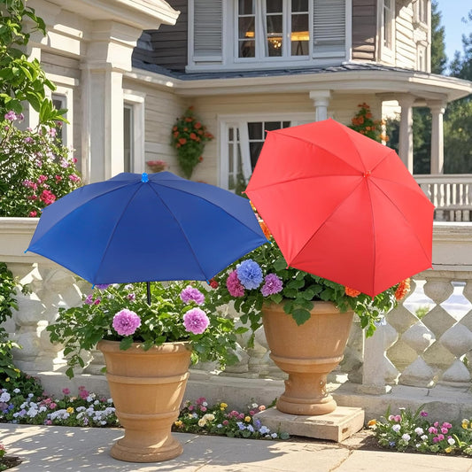 Plant Umbrellas for Outdoor Plants,3 Pack Garden Umbrella Shade for Potted Plants and Garden Beds,23.6" Sun Shade Covers