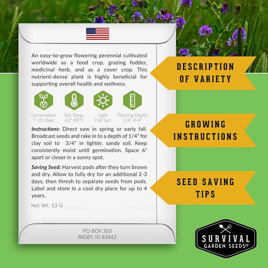 Ultimate Medicinal Herb Seeds Variety Pack β 36 Heirloom Varieties, 28,000+ Lavender, Calendula, Echinacea, Peppermint, Yarrow β Non-GMO Garden Kit by Survival Garden Seeds