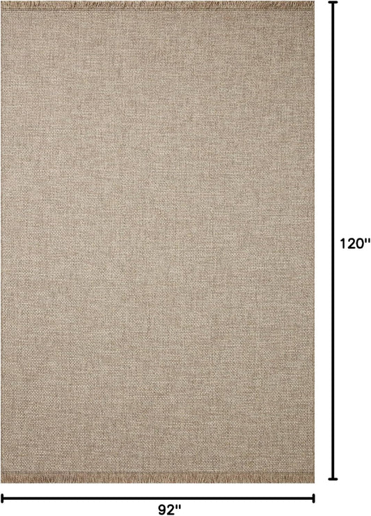 Loloi Dawn Collection Indoor/Outdoor DAW-04 Coffee 7'-8" x 10' Area Rug