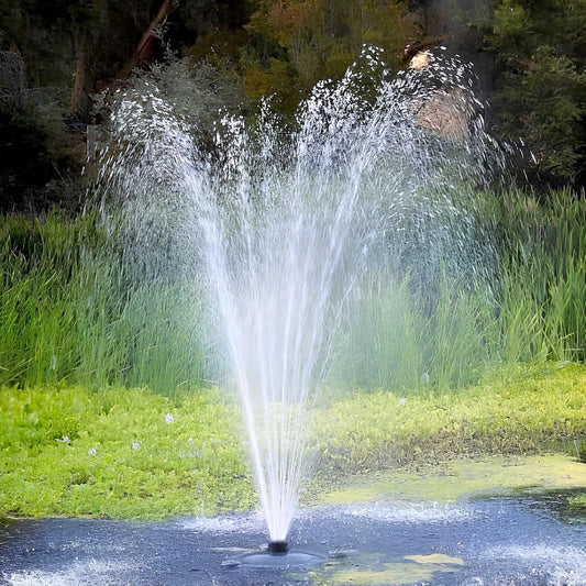 Custom Pro FT 14000 Floating Pond Fountain and Aerator | Complete Kit with 14,000 GPH Pump, 150 Foot Power Cord, 3 Spray Styles and More | 100% US-Based Customer Service and Warranty Support!