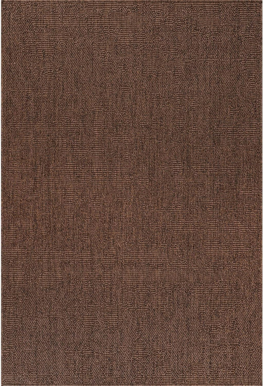 CAMILSON Easy Jute Rug 9x12, Indoor Outdoor Brown Color Fiber Area Rugs for Living Room Patio and Kitchen Rug, Solid Boho Woven Design, Easy-Cleaning, Washable Outside Carpet Alfombras (9 x 12)