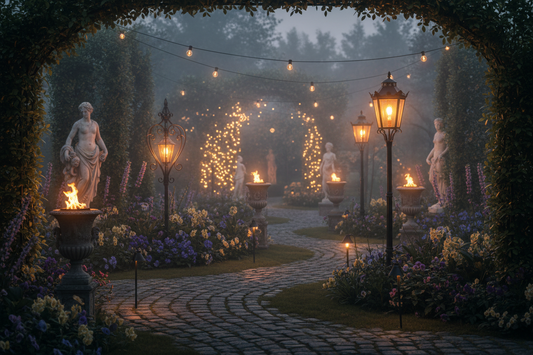 Chasing the Shadows: A Brief History of Garden Lighting and Decor