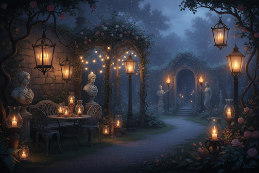 Chasing the Shadows: A Brief History of Garden Lighting and Decor