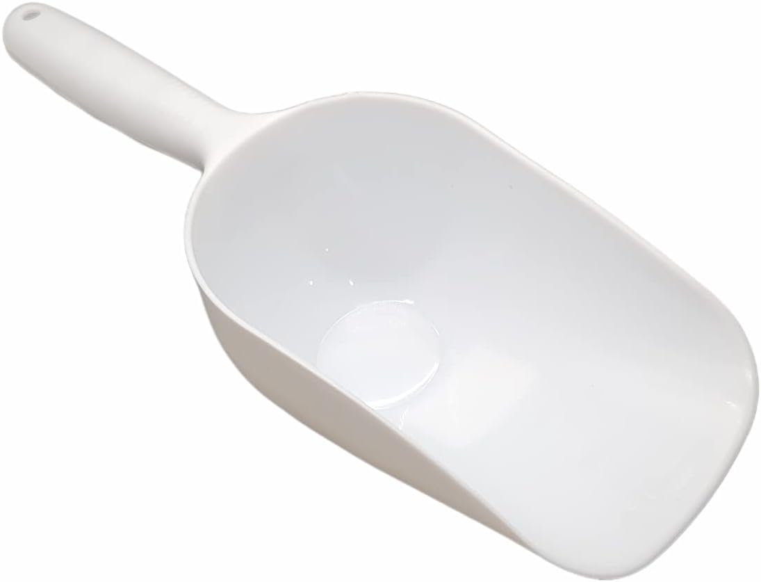 Jumbo Plastic Scoop - 12" Large Food Scoop for Flour, Sugar, Cereal, Pet Food, Gardening (3 Pack)