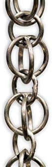 Nutshell Stores Double Loops Rain Chain - Aluminum - 6 Feet