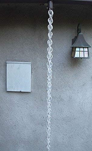 Nutshell Stores Double Loops Rain Chain - Aluminum - 15 Feet
