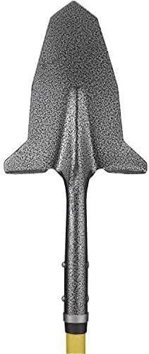 SHFD3 40" Yellow Garden Spade Shovel - Gardening Shovel with a 9" x 11" Beveled Blade, Steel-Reinforced Fiberglass Long Handle & Cushioned D-Grip - Digging Spade for Planting