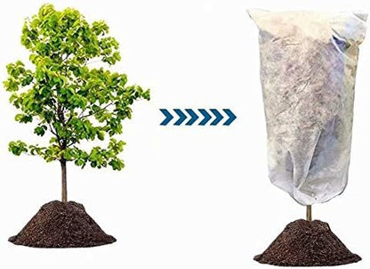 Agfabric Plant Covers Freeze Protection 0.95oz 24''x32'' Frost Cover for Garden Tree Protection Winter Tree Cover for Frost Proctection, 3 Pack