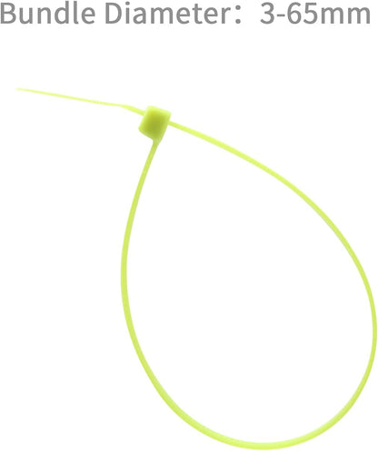 XINGO 10 Inch Cable Zip Ties (500 Pack), 40 Lbs Tensile Strength-Heavy Duty, Self-Locking Nylon Plastic Nylon Wire Ties for indoor and outdoor (Apple Green)