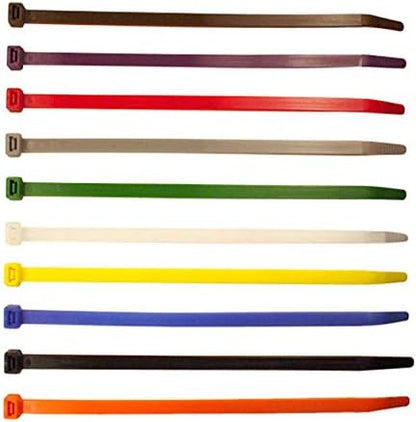 4 Inch Zip Ties (100 Pieces) 18lb Strength, Nylon Cable Wire Ties (Purple)