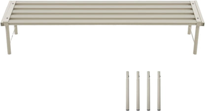 Metal Plant Stand, Rust-proof Aluminum Flower Pot Stand, Plants Display Stands Decoration Racks for Living Room Balconies and Gardens (90 White)
