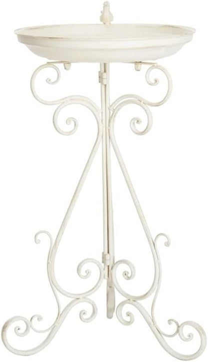 SAFAVIEH PAT5024A Outdoor Collection Ashlan Pearl White 29-inch Bird Bath