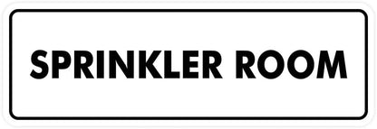 Signs ByLITA Standard Sprinkler Room Sign (White) - Medium