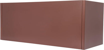 Steel Planter Box, 38" x 15" x 15" Rectangular Long Planter Metal Trough Box for Indoor Outdoor Tall Plants, Flowers or Shrubs (Coffee)