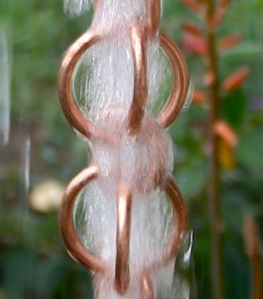 Nutshell Stores Double Loops Rain Chain - Copper - 18 Feet