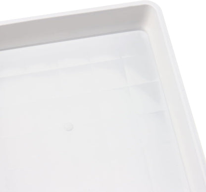 JOIKIT 15 PCS 10 x 10 Inch Square Plant Saucer, Plastic Plant Saucer Drip Tray, Square Flower Pot Tray for Indoors and Outdoor Plant Pots, 1.38 Inch Deep, White