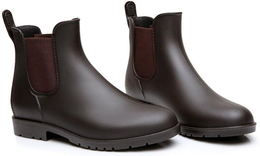 Asgard Women's Ankle Rain Boots Waterproof Chelsea Boots