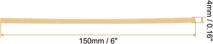 HARFINGTON 1000pcs Bag Twist Ties 6" Reusable Kraft Paper Twist Ties Wire Cable Ties for Party Bread Candy Cake, Wood Tone