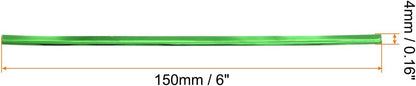 HARFINGTON 800pcs Bag Twist Ties 6" Reusable Plastic Metallic Twist Ties Wire Cable Ties for Party Bread Candy Cake, Green