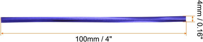 HARFINGTON 800pcs Bag Twist Ties 4" Reusable Plastic Metallic Twist Ties Wire Cable Ties for Party Bread Candy Cake, Blue