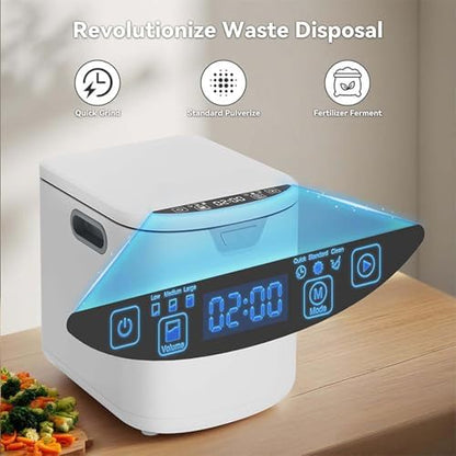 3.5L Smart Electric Composter for Kitchen, Auto-Cleaning & Odor-Free, LED Display, Low Noise, Turns Food Waste into Fertilizer, Indoor/Outdoor Use, Eco-Friendly Solution