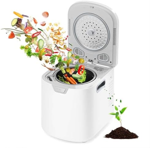 3.5L Smart Electric Composter for Kitchen, Auto-Cleaning & Odor-Free, LED Display, Low Noise, Turns Food Waste into Dry Fertilizer, Indoor/Outdoor Use, Eco-Friendly Solution
