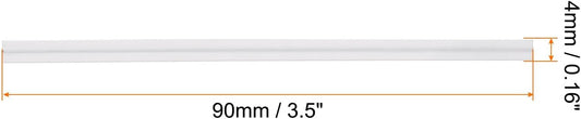 HARFINGTON 1000pcs Bag Twist Ties 3.5" Reusable Kraft Paper Twist Ties Wire Cable Ties for Party Bread Candy Cake, White