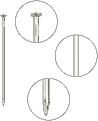Landscape Staples 75 PCS Metal Heavy Duty Garden Stakes Artificial Turf Stakes for Paver Edging Weed Barrier Fabric Holding Fence Rust Proof Sod Pins Stakes and Carpentry Tent 6 Inch Silver