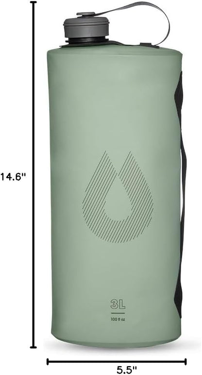HydraPak Seeker - Collapsible Camping Water Storage (2L, 3L, 4L, 6L, 10L) - BPA & PVC Free, Hydration Reservoir Bag, Leak Proof