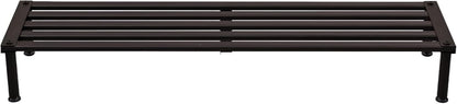 Metal Plant Stand, Rust-proof Aluminum Display Rack, Plants Display Stands Decoration Racks for Living Room Garden Balcony Patio (Ebony, 42.5Inch Low Leg)