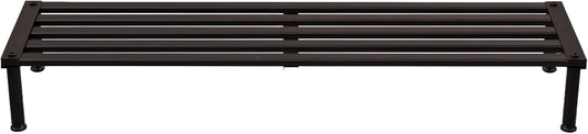 Metal Plant Stand, Rust-proof Aluminum Display Rack, Plants Display Stands Decoration Racks for Living Room Garden Balcony Patio (Ebony, 42.5Inch Low Leg)