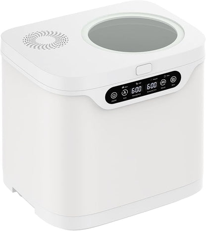 4L Electric Composter for Kitchen, Smart Compost Bin Outdoor Indoor, Auto-Cleaning, 2 Detachable Carbon Filter, Turn Food Waste to Fertilizer for Garden