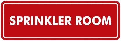 Signs ByLITA Standard Sprinkler Room Sign (Red) - Large