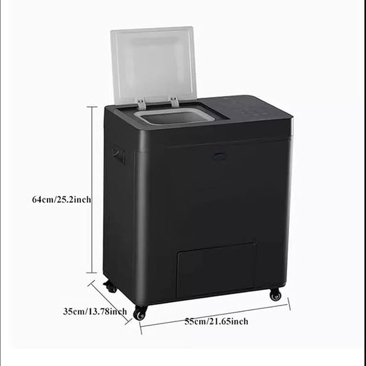 Electric Compost Bin Kitchen Indoor Compost Bin, Smart Waste Kitchen Composter, Electric Composter with Single Button Design, Auto Food Cycler Kitchen Waste Disposer Composter