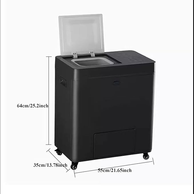 Indoor Compost Bins Kitchen Indoor Compost Bin, Smart Waste Kitchen Composter, Electric Composter with Single Button Design, Auto Food Cycler Kitchen Waste Disposer Composter Machine